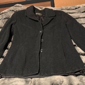 #284 Kristen Blake 100% Virgin Wool  Women's Black Blazer